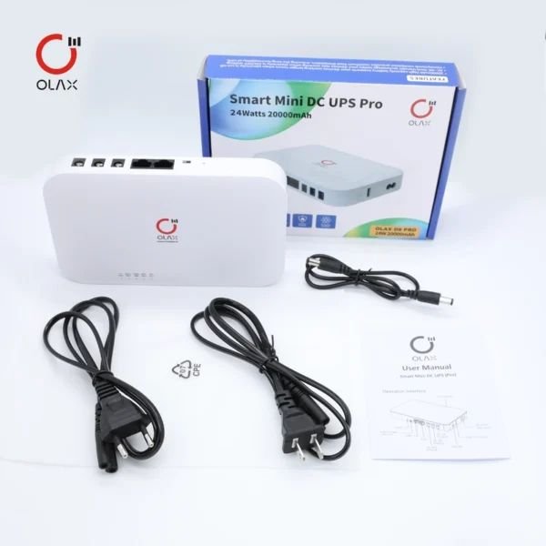Olax POE D8 Pro 24W 20000mAh Smart Mini DC UPS - 2