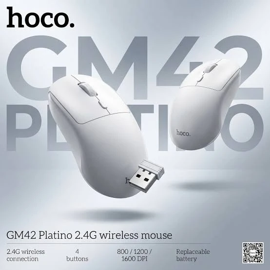 Hoco GM42 Platino 2.4G Wireless Mouse